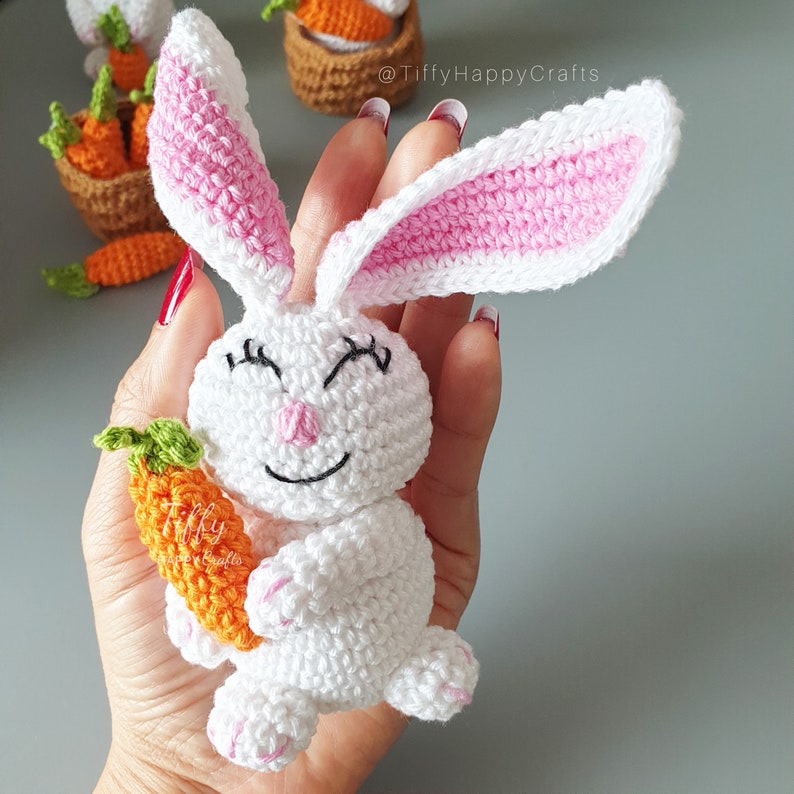 Bunny Set-The Cute Bunny Family Amigurumi Easter Crochet PATTERN PDF in English and German image 8