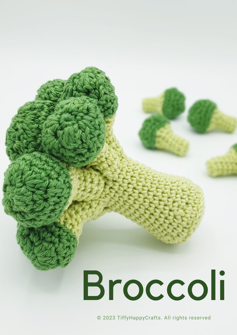 Broccoli Crochet Play Food Pattern PDF Etsy