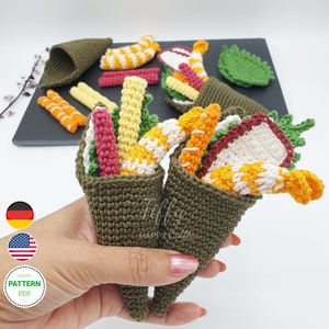 Temaki Sushi (Hand Roll) – Crochet Pattern PDF Download in English & German