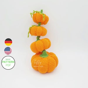 Patron de crochet « Citrouille parfaite » en 4 tailles (anglais et allemand) (PDF) | Téléchargement instantané