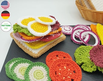 Sandwich Play Set | Amigurumi Crochet Play Food Pattern PDF