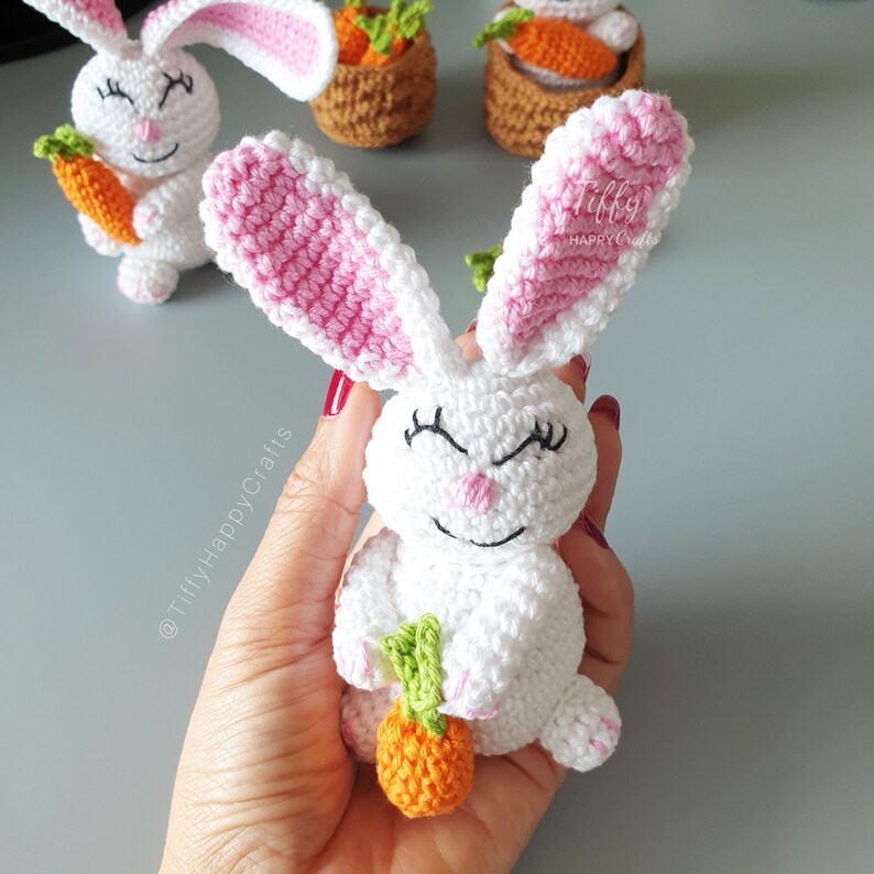 Bunny Set-The Cute Bunny Family Amigurumi Easter Crochet PATTERN PDF in English and German image 9