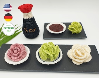 Sushi Seasoning | Kids' Kitchen Playset Crochet Pattern – PDF Download in English and German