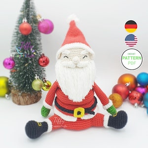 Patron de crochet pour la tour du Père Noël (PDF) valide (anglais et allemand) | Téléchargement immédiat