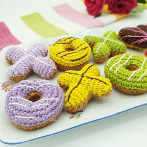 Valentine's Day Mini Donuts X, O and Heart Shape Crochet pattern EN&DE PDF file Instant download image 6