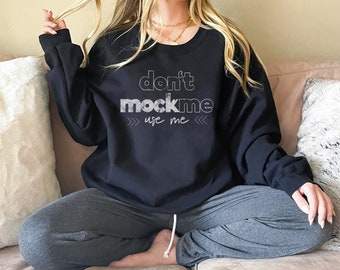 Gildan 18000 Mockup, Gildan Black Sweatshirt Mockup, Sweatshirt Model Mockup, Black Sweatshirt Mock, Cute Sweatshirt Mock