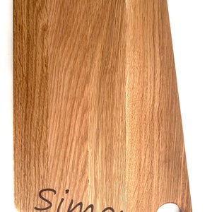 Breakfast board oak with individual engraving, cutting board, board personalized, epoxy resin coffee, breakfast, board, image 2