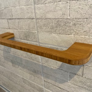 Towel holder &quot;Steve&quot; made of bamboo in various dimensions