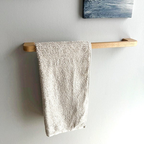 Towel holder beech "The Rail" in various dimensions