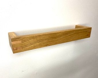 Towel holder oak "Bridge" with details in beech in various dimensions