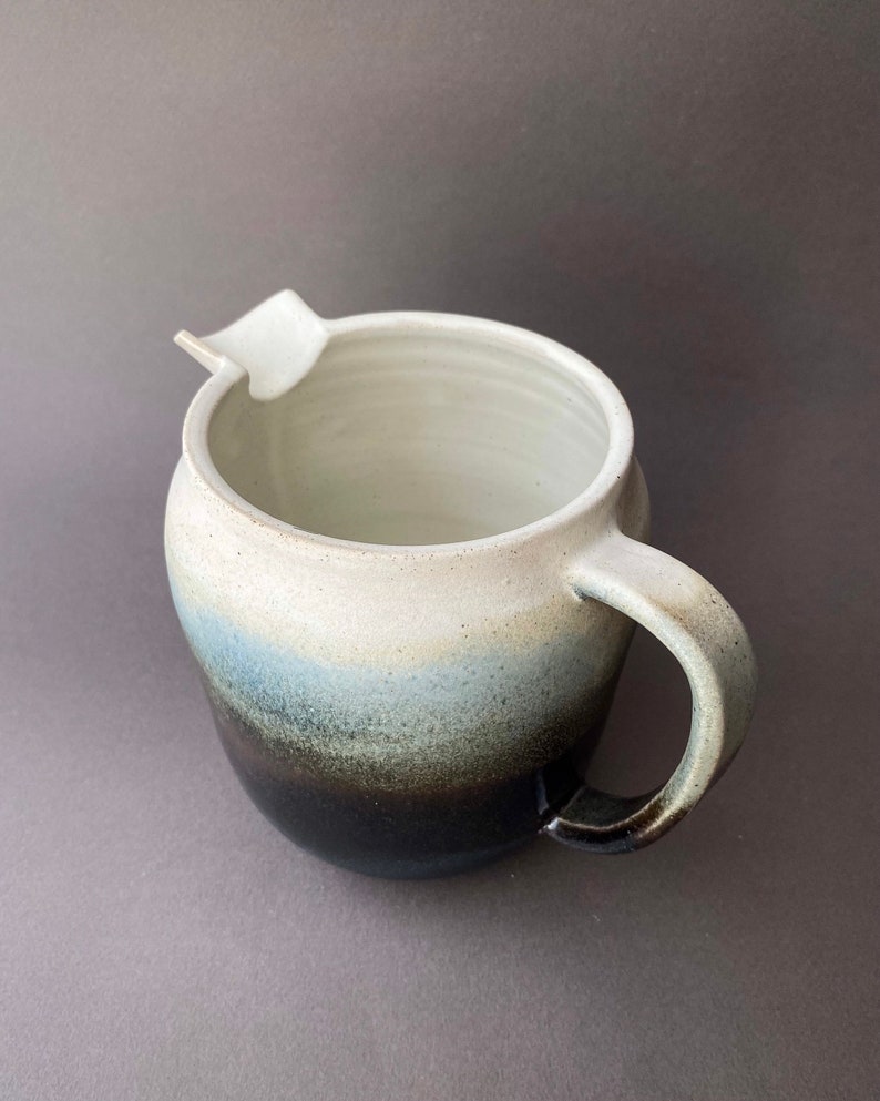 NAVY & CHALK Handmade Ceramic Pitcher image 2