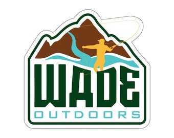 Wade Mountain Logo Outdoor/Indoor Kiss-Cut Sticker