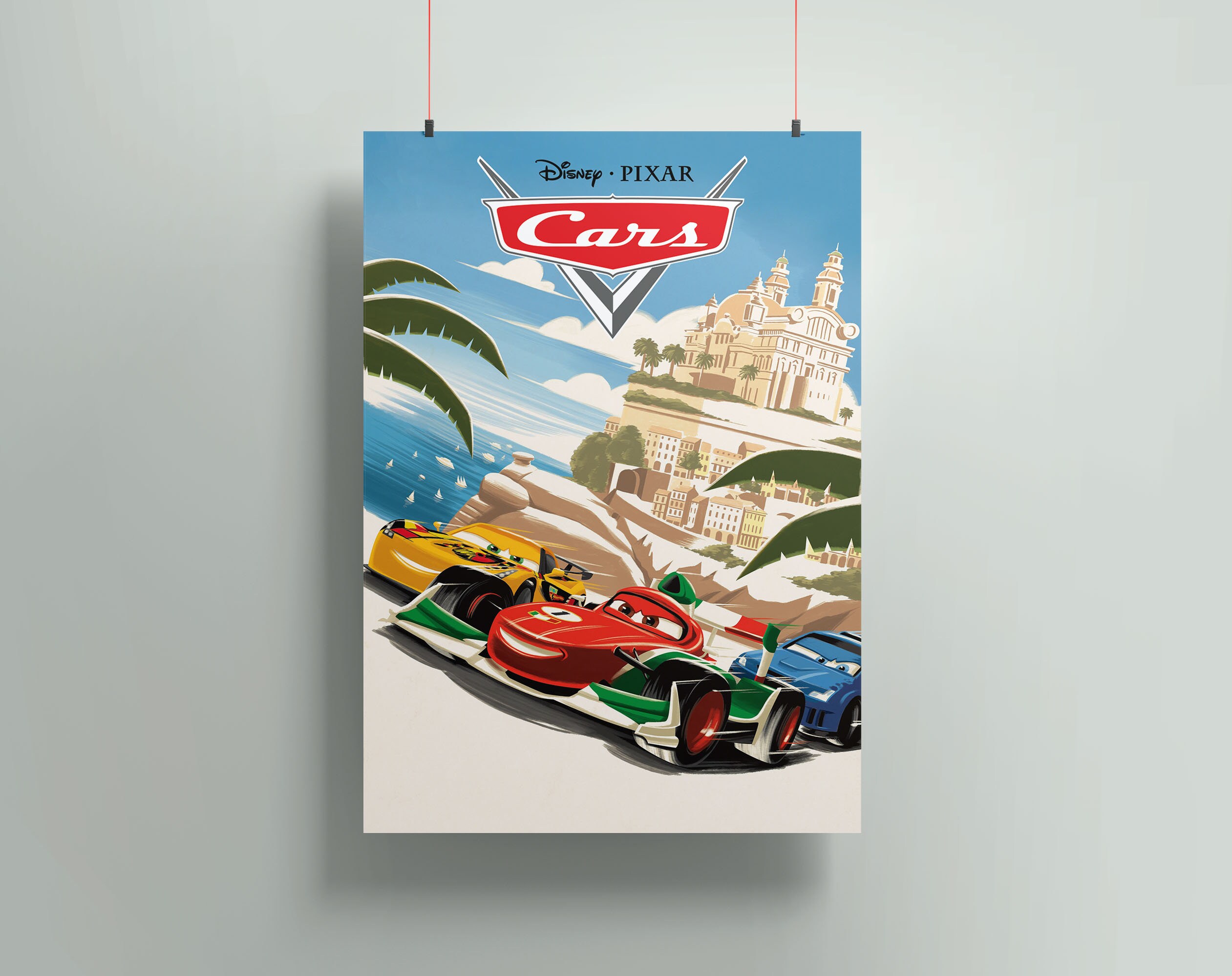 Cars Canvas Accessories Poster Washable Prints Kid Picture Etsy