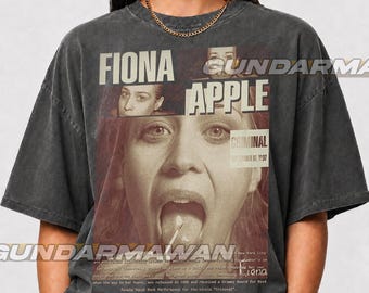Fiona Apple Vintage 90s Criminal T-Shirt, Tidal Era Band Tee, Retro Indie Rock Graphic Unisex, Y2K Aesthetic Fan Gift, Christmas Gift FD