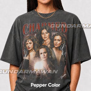 Camiseta vintage da série Charmed, edição limitada, presente unissex para homens e mulheres | Timnas FD