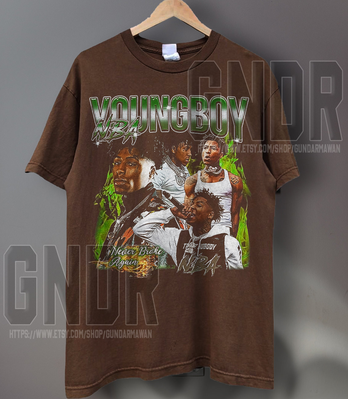 NBA Hip Hop Vintage Bootleg Retro 90s Shirt, YoungBoy Never Broke Again Shirt, Youngboy Tour shirt, Hip Hop Music Raptee LPO65
