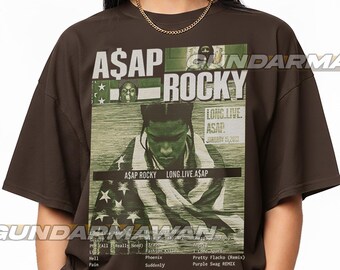 ASAP ROCKY Rapper Vintage Shirt, Asap Rocky Homage Tshirt, Asap