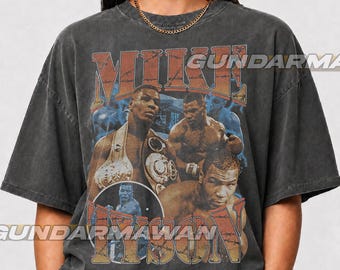 T-shirt Mike Tyson Iron Boxer, T-shirts de boxe, T-shirt vintage Mike Tyson, Mike Tyson Rap Tee Bootleg, T-shirt rétro Mike Tyson Champion FD