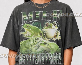 Limited Man I Love Frogs Vintage T-Shirt, Gift For Woman and Man Unisex T-Shirt | Funny Shirt Meme Shirt