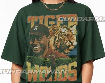 Tiger Woods Vintage T-shirt, Tiger Woods Homage Shirt, Tiger Woods
