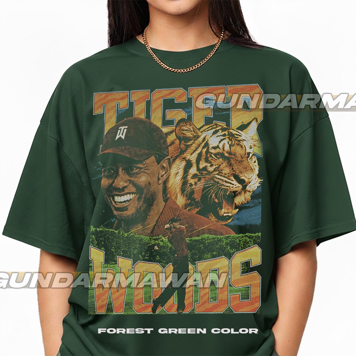 Tiger Woods Vintage T-shirt, Tiger Woods Homage Shirt, Tiger Woods