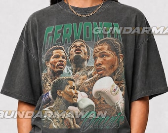 T-shirt vintage Gervonta Davis, boxeur professionnel ; cadeau vintage Gervonta Davis pour lui et elle ; idée cadeau idéale pour les fans | Timnas FD