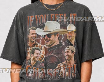 Limited If You Feel It, Chase It Tyler Owens Vintage T-Shirt, Gift For Woman and Man Unisex T-Shirt, Twister Movie Shirt, Vintage Movie FD