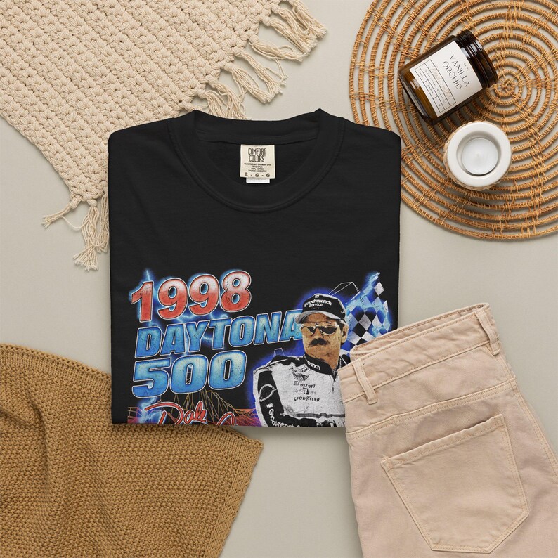 T-shirt Dale Earnhardt Daytona 500 de 1998, style NASCAR vintage, motif rétro champion, cadeau idéal pour les fans (femmes et hommes). image 13