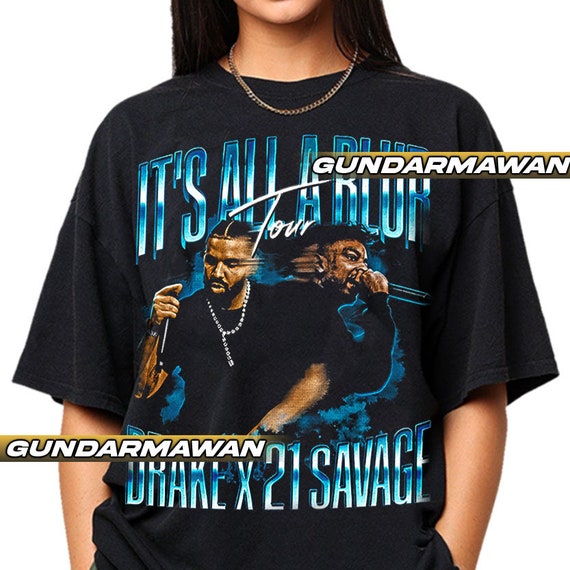 Drake X 21 Savage It's All A Blur Tour Unisex Softstyle T-shirt
