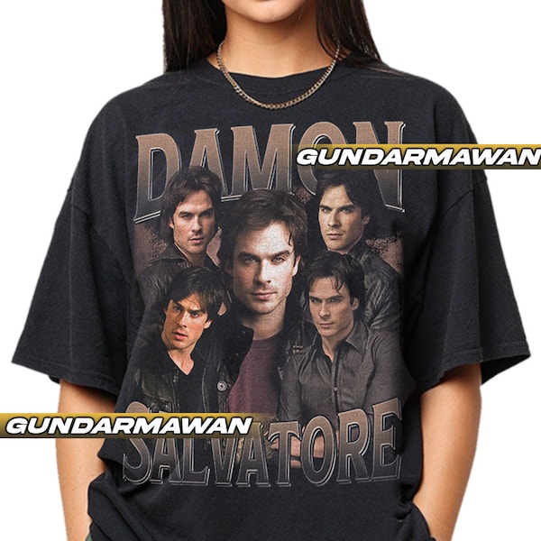 Limited Damon Salvatore Vintage T-Shirt, Gift For Woman and Man Unisex T-Shirt | Timnas