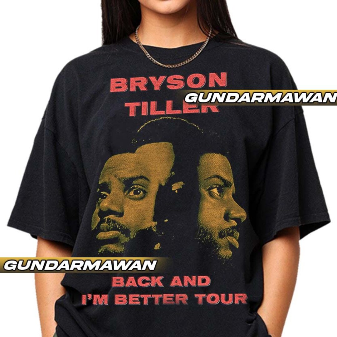 Bryson Tiller Back and I'm Better Tour Unisex Softstyle Tshirt, Gift