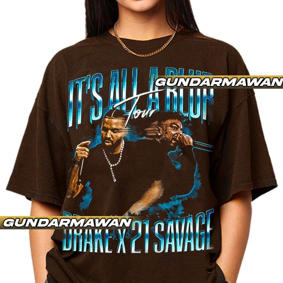 Drake X 21 Savage It's All A Blur Tour Unisex Softstyle T-shirt
