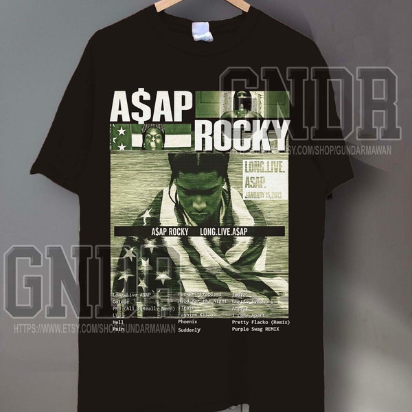 ASAP ROCKY Vintage Shirt, Asap Rocky Homage Tshirt, Asap Rocky Long Live Asap Album, Asap Rocky Retro 90s Tshirt, Asap Rocky Merch Gift