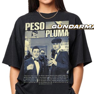 Peso Pluma Singer and Rapper Tshirt, Ella Baila Sola T-Shirt, Peso Pluma Merch, Eslabon Armado Merch, Double P Merch, Peso Pluma Tour Unisex