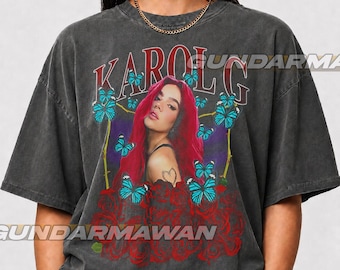 Karol G Colombian Singer Red Hair Shirt, Bichota Red Shirt, Bichota Red, Karol G Merch, Reggaeton Lover Gift, Team Karol G Shirt FD