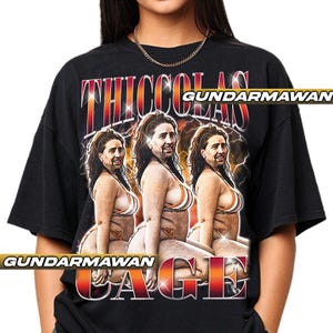 Limited Thiccolas Cage Vintage T-Shirt, Gift For Woman and Man Unisex T-Shirt | Timnas