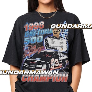 Dale Einhardt Sr Race Car Driver 1998 Champion Daytona 500 Tee, Racing Mens Shirt, Vintage Nascar Shirt, Nascar Tshirt, Race Car Shirt