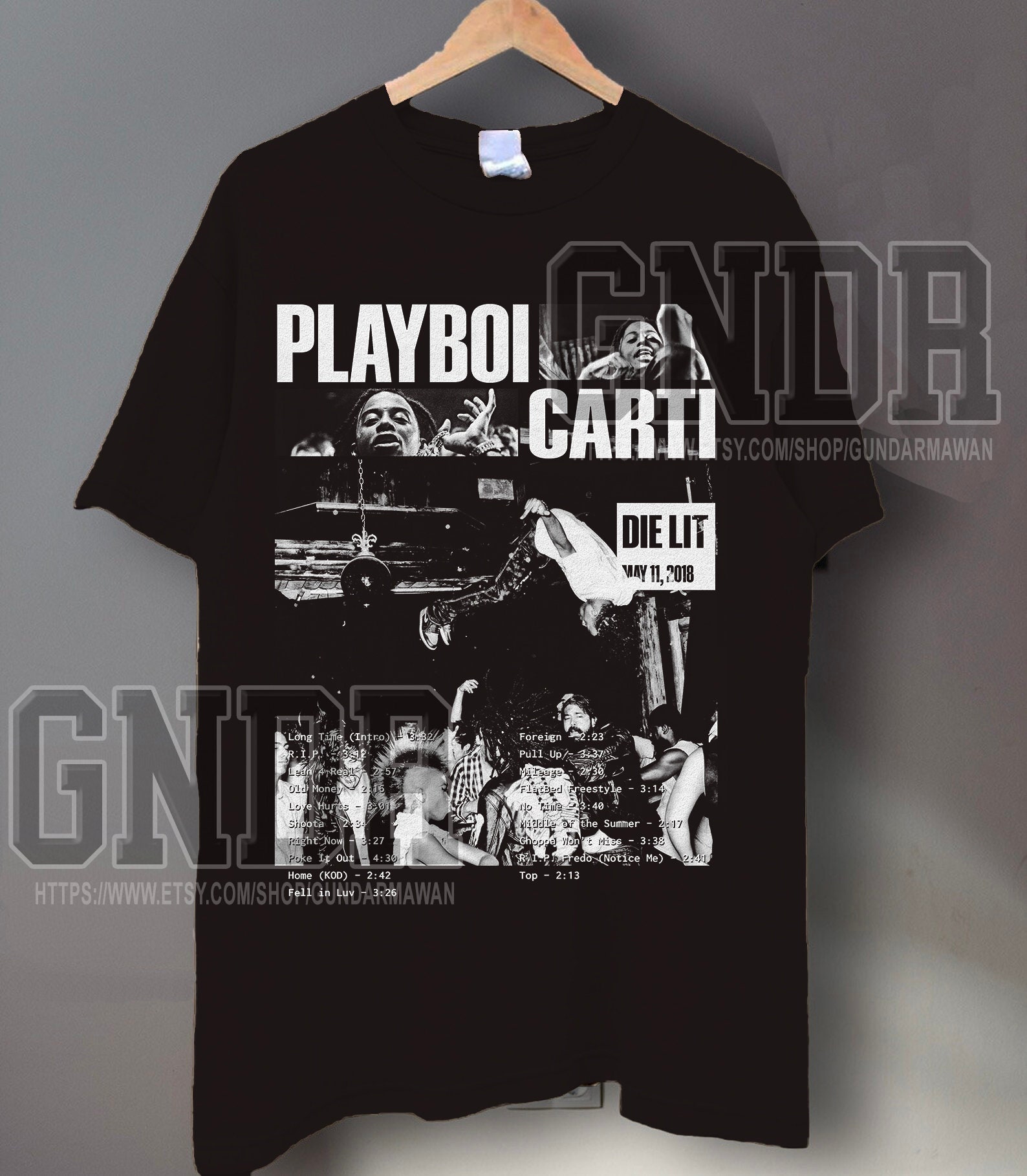 Playboi Carti Rapper Limited Tee - Unisex Die Lit T-shirt - Carti