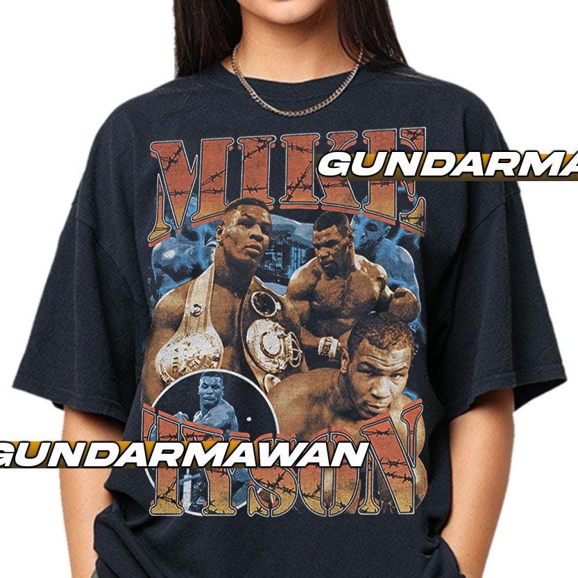 マイク・タイソン アイアン・ボクサーTシャツ、ボクシングTシャツ