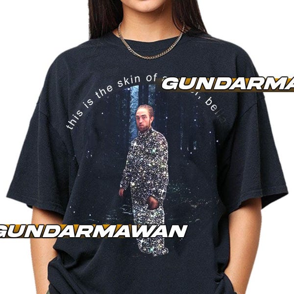 Maglietta di Robert Pattinson, Maglietta di Twilight, Maglietta di Bella This Is The Skin Of A Killer, Maglietta retrò di Edward Cullen, Maglietta del film Twitlight HA-210 FD