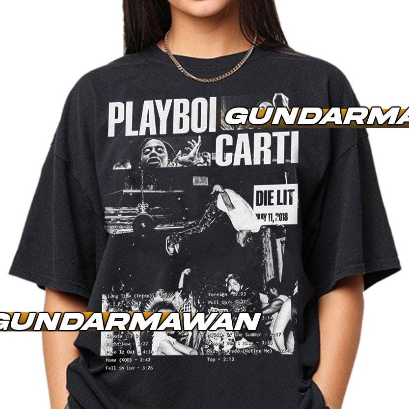 Playboi Carti Rapper Limited Tee - Unisex Die Lit T-shirt - Carti