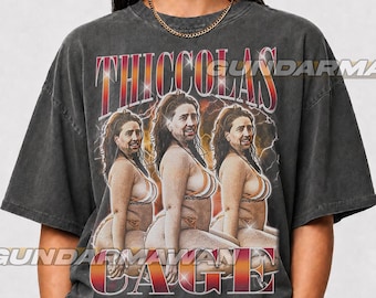 Limited Thiccolas Cage Vintage T-Shirt, Gift For Woman and Man Unisex T-Shirt | Timnas FD