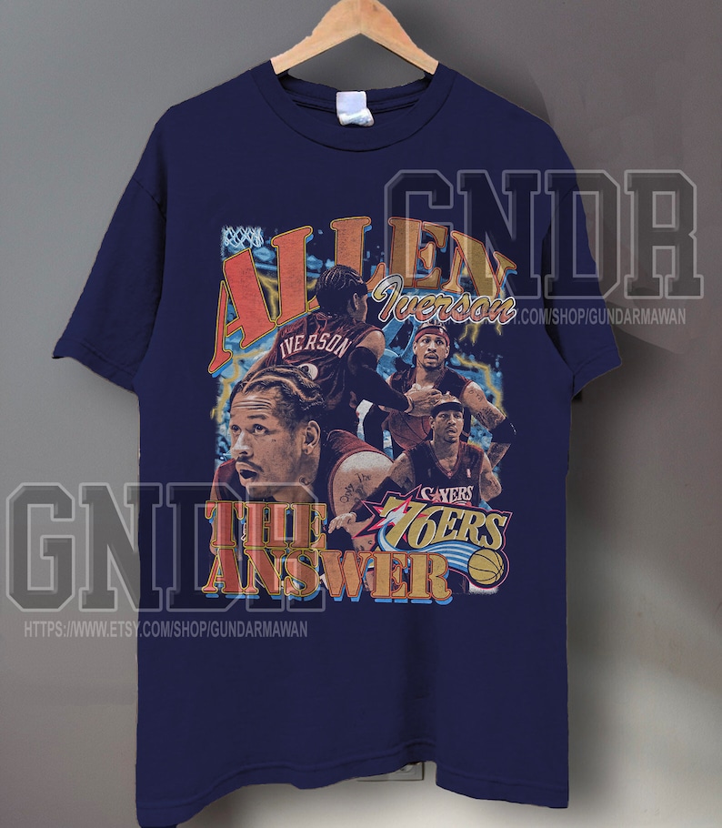 Allen Iverson the Answer 90s Bootleg Vintage Shirt - Etsy