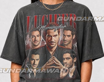 Limited Lucifer Morningstar Vintage T-Shirt, Gift For Woman and Man Unisex T-Shirt | Timnas FD