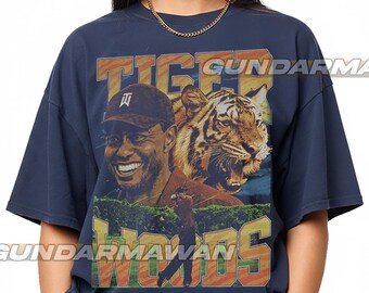 Tiger Woods Vintage T-shirt, Tiger Woods Homage Shirt, Tiger Woods