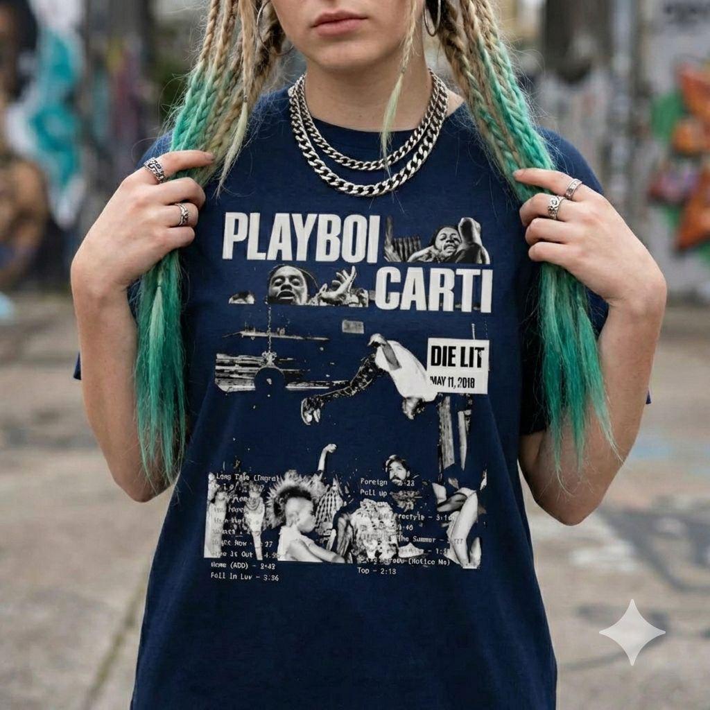 Playboi Carti Rapper Limited Tシャツ - ユニセックス Die Lit T