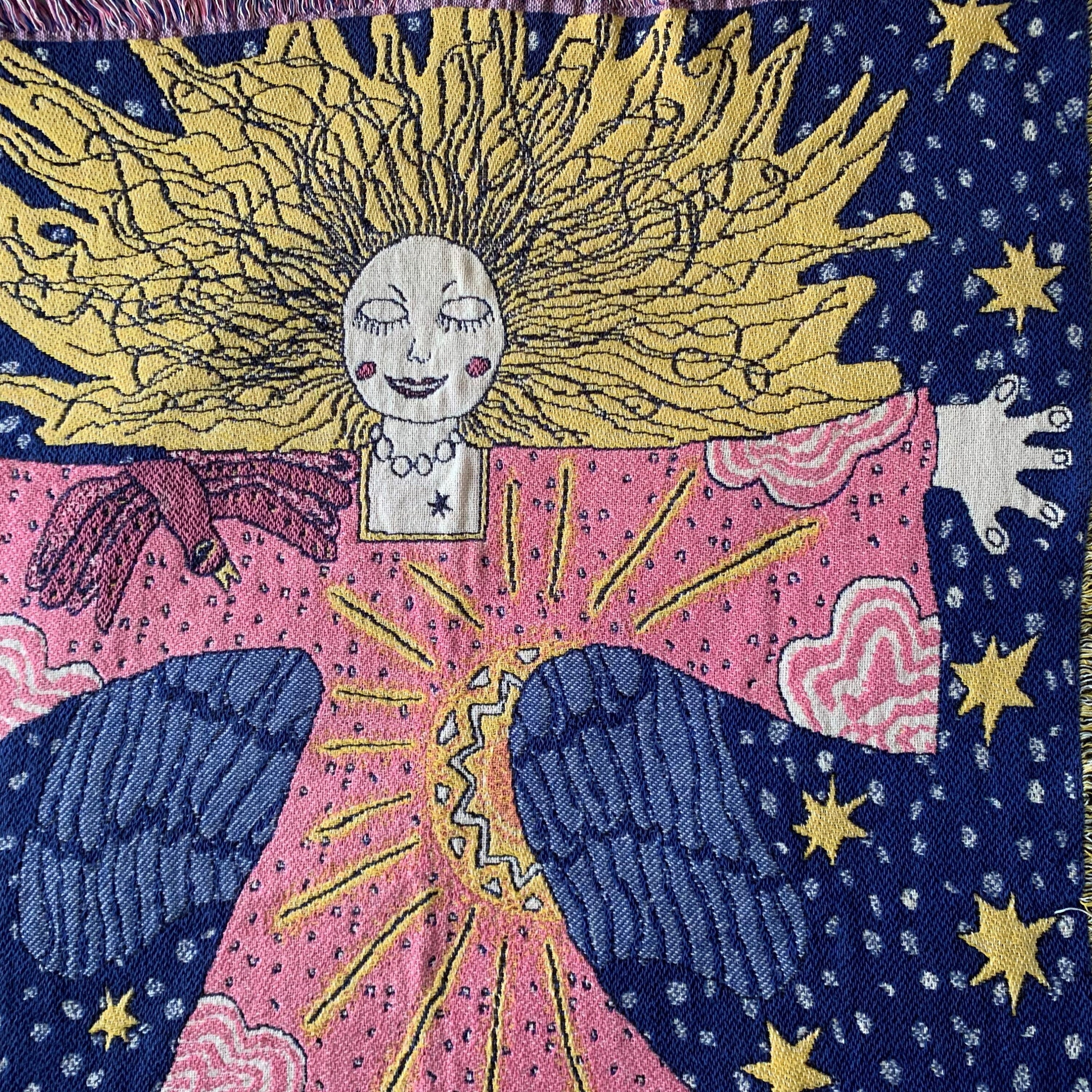 Kiki Suarez Guardian Angel Tapestry Throw Blanket - Etsy Canada