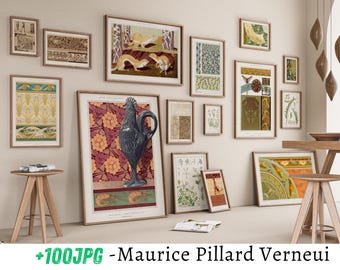 Maurice Pillard Verneuil Art Print - Vintage Art Nouveau Design, Decorative Floral & Ornamental Patterns - Early 20th Century Artwork