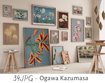 Ogawa Kazumasa Art Print - Vintage Japanese Photography & Botanical Art, Classic Asian Wall Decor, 39 jpg,  Vintage Japanese Art Bundle