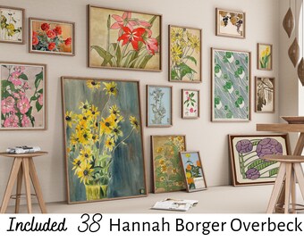 Hannah Borger Overbeck Illustrations Printable, Digital Download, botanical drawings,  Antique Floral & Botanical Prints, Vintage Botanical